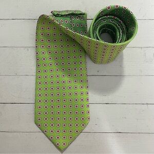 HUNT CLUB Men’s Floral Pattern All Silk Neck Tie